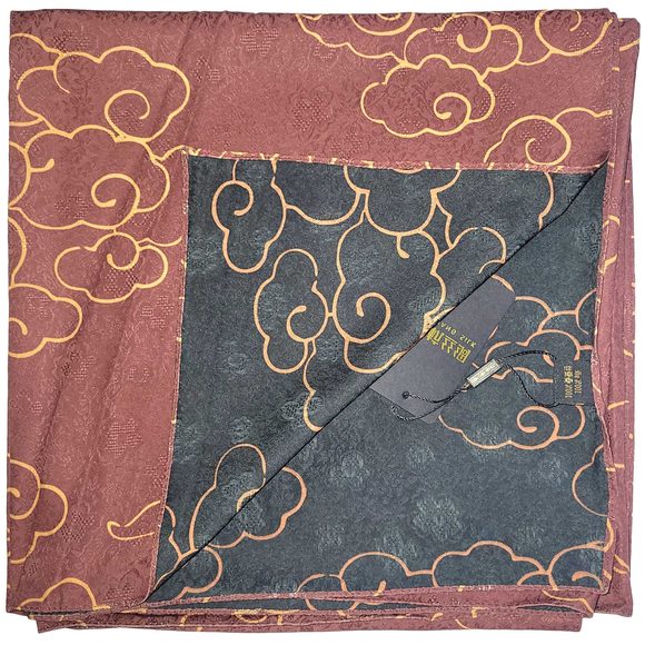 NWT Double Sided Silk Scarf 53"x53" Large Square Shawl Wrap XiangYunShal 34101 - Picture 12 of 15